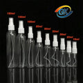 Wholesale Transparent Spray Bottle PET  Plastic for Cosmetic Perfume Toner and Alcohol Disinfection
