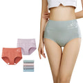 Dropshipping Cotton Panties Women Seamless Middle Waist Underwear Panties Solid Briefs Women Underpants