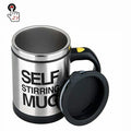 Creative Office Home Lazy Auto Self Stirring Mug Mixing Coffee Shaker Drink Auto Cup With Battery