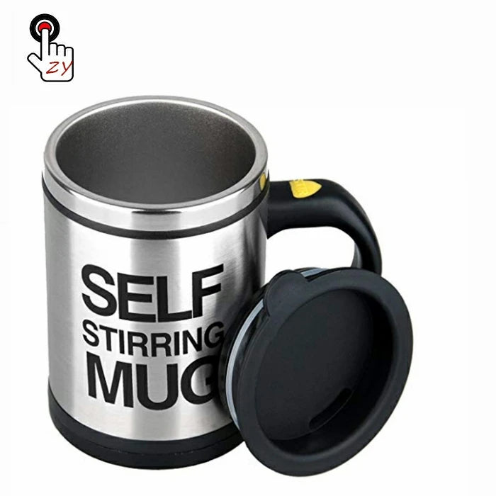 Creative Office Home Lazy Auto Self Stirring Mug Mixing Coffee Shaker Drink Auto Cup With Battery