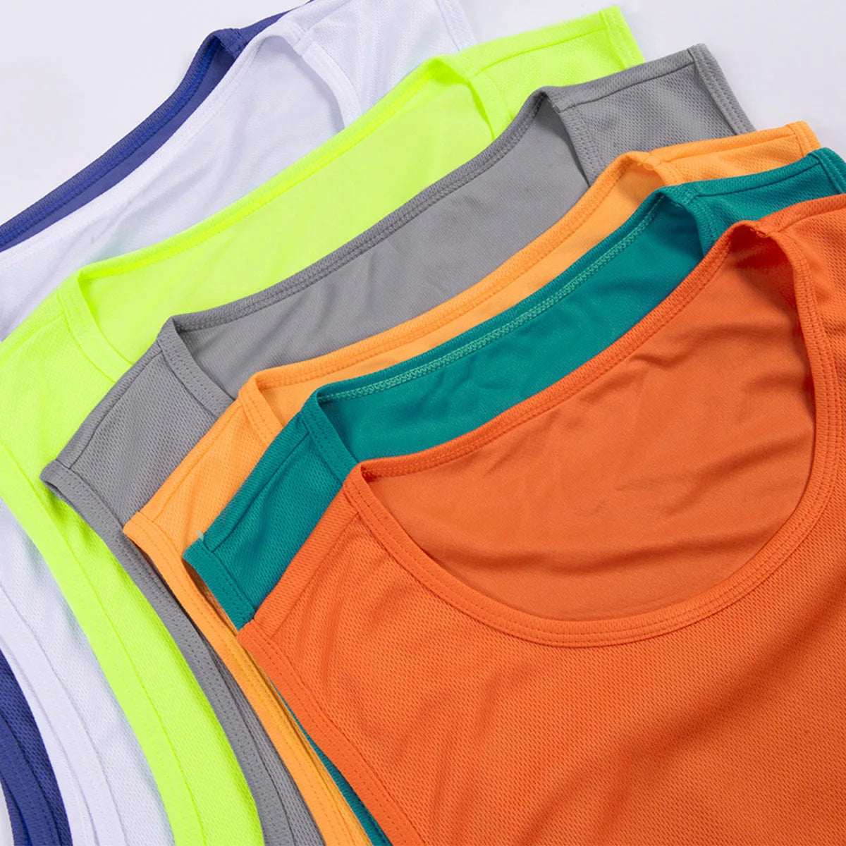 SHINBENE Lightweight Running Sports Vest Men's Loose Mesh Fitness Tank Top Sweating Sleeveless Basketball T-shirts