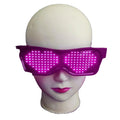 Program Led Wireless Party Glasses Rechargeable Led USB Glasses