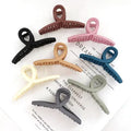 Wholesale Solid Color Frosted Washing Face Hair Claw Fashion Bath Waterproof Hairpin Simple Colorful Hair Claw Clips