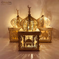 Wholesale Eid Ramadan Moon Star Shape Wood Lantern Candy Box Islamic Muslim Party Home Decor Gift-Personalized Fast Delivery