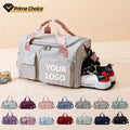 Custom Logo Print Nylon Large Fashion Waterproof Oxford Cloth Zipper Travel Duffel Sports Tote Gym Shoulder Weekender Overnight