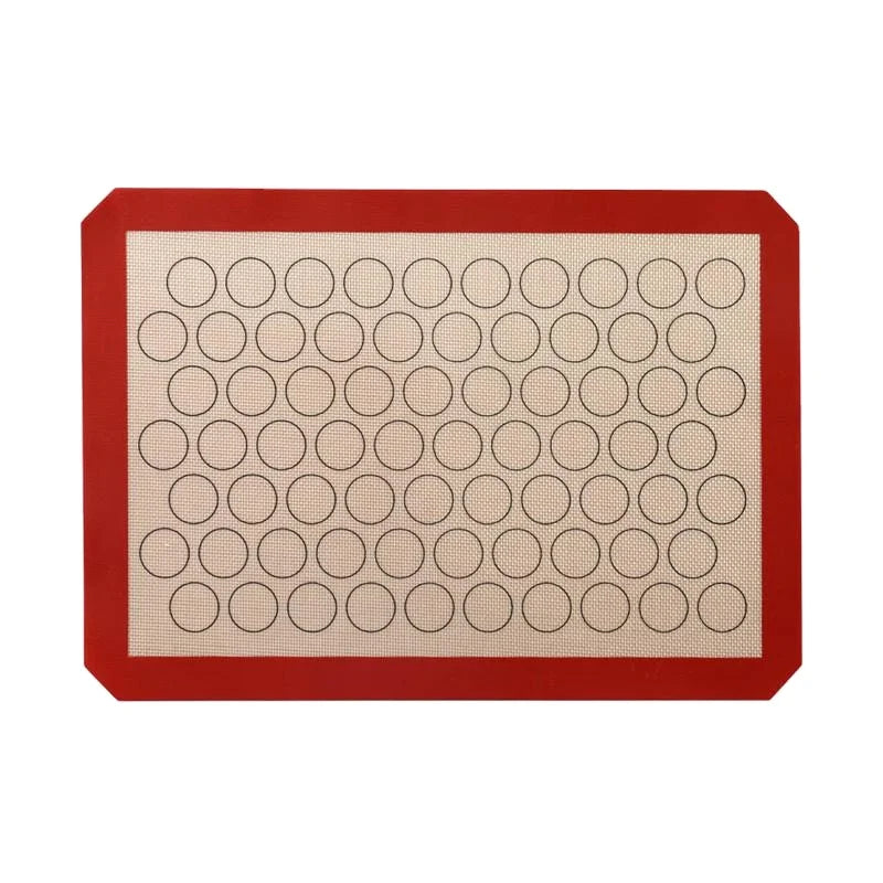 Eco-friendly Heat Resistant 0.70mm Thick Silicone Baking Mat Double-Sided Coating 260C/500F Food Safe Pastry Rolling Air Fryer