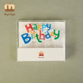 Colorful Happy Birthday Christmas Easter New Year Party Bars English Alphabet Letters Shaped Handmade Paraffin Wax Candles