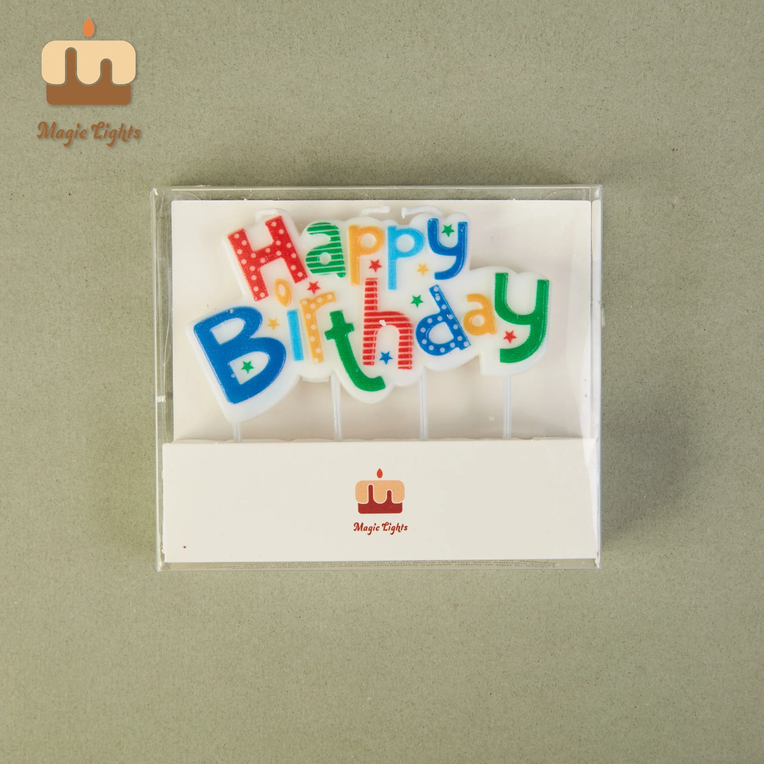 Colorful Happy Birthday Christmas Easter New Year Party Bars English Alphabet Letters Shaped Handmade Paraffin Wax Candles