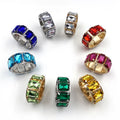 Colors Diamond Crystal Gold Silver Rhinestone Napkin Ring for Wedding Decoration