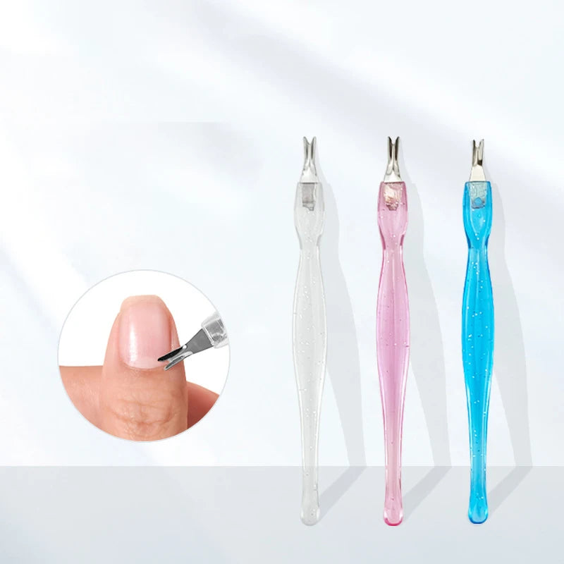Tamax NP001 12pcs Stainless Steel Nail Cuticle Fork Manicure Pedicure Tool Dead Skin Pusher Trimmer Cuticle Remover for