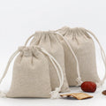 Eco Friendly Double Canvas Cloth Cotton Pouch Gift Sachet Dust Bag Reusable Tea Bag Muslin Drawstring Bags Bulk