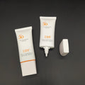 Custom 50ml PE White Soft Tube for Cosmetic Oval Sunscreen Packaging with Screen Printing Squeeze Type