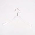 Custom Solid Chrome Coat Acrylic Hanger Transparent Wholesale Acrylic Hangers for Wardrobe Storage