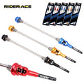 Bicycle Quick Release Skewer Ti Titanium Axle CNC Turning Cycling Hub Lightweight Quick Skewers for Outdoor Sports MTB Road Bike