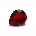 Loose Precious Glass Stone Synthetic Ruby Garnet Pear Cut Crystal Glass Stones