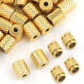 Jewelry Beads Manufacturer Customized Silver Engraved Stainless Steel Logo Cube Spacer Beads for Jewelry Making