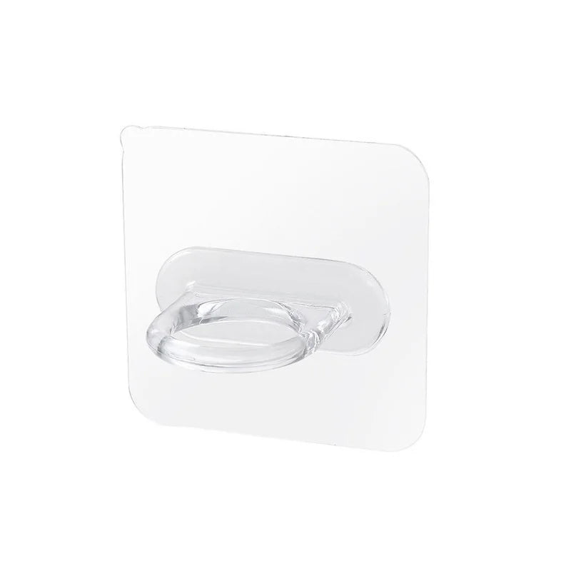 Multifunctional Transparent PVC Door Wall Shower Bottle Hooks Strong Self-Adhesive Storage Sucker for Home Use for Bathroom