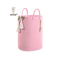 KUYUE Woven Laundry Basket for Clothes Rectangle Laundry Hampers Nursery Storage Basket for Toys Tall Dirty Clothes Hamper.