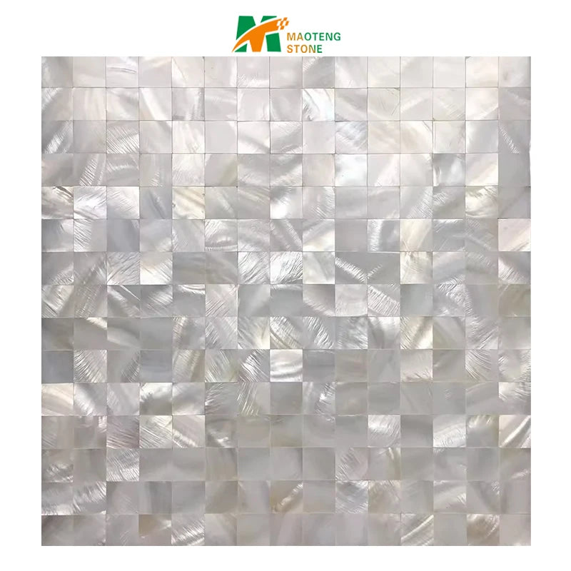 Square Shell Mosaic Tile for Decorate Living Room Kitchen Backsplash Wall Bathroom Wall