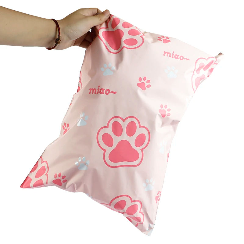 Self-Sealing Poly Pink Custom Courier Mailing Bag for Shoes & Socks