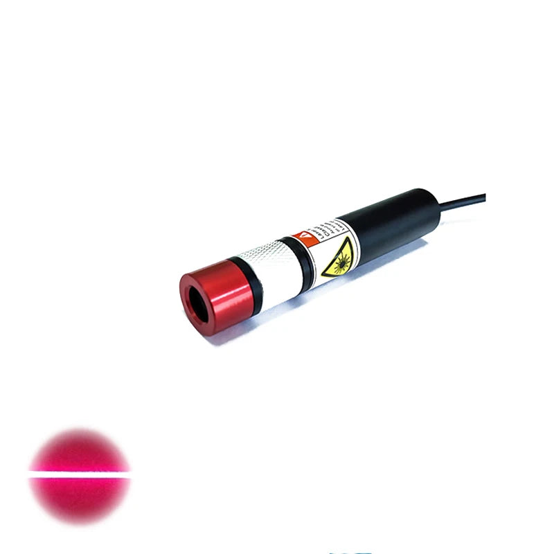 New D18mm 660nm <50mW Adjustable Focusing Red Line 30 Degrees Laser Module Powell Lens 3D Imaging Structured Light Laser MZLASER