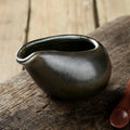 Factory Direct Wholesale Restaurant Matte Black Ceramic Sugar and Milk Coffee Creamer Jug Sets