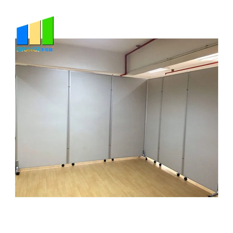 Wooden Movable Divider with Wheels Foldable Partition Walls for Restaurants in Singapore for Dining Applications