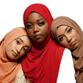Hot Sale Premium Pearls Long Chiffon Hijab for Women Plain Georgette Scarf Heavy Bubble Chiffon Muslim Wraps Shawls for Summer
