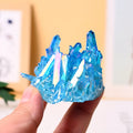 Wholesale New Fashion Healing Crystal Cluster Stones Aura Quartz Blue Electroplating Crystal Cluster