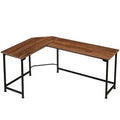 Hot Sell Foldable Cooling Easy to Assemble Gaming Study Writing Workstation L Shaped Corner Computer Desk for Home Office
