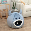 Luxury Rectangle Pet Cave Super Soft Comfortable Removable House for Cats Small Dogs Winter Sale Cat Bed Animal Print