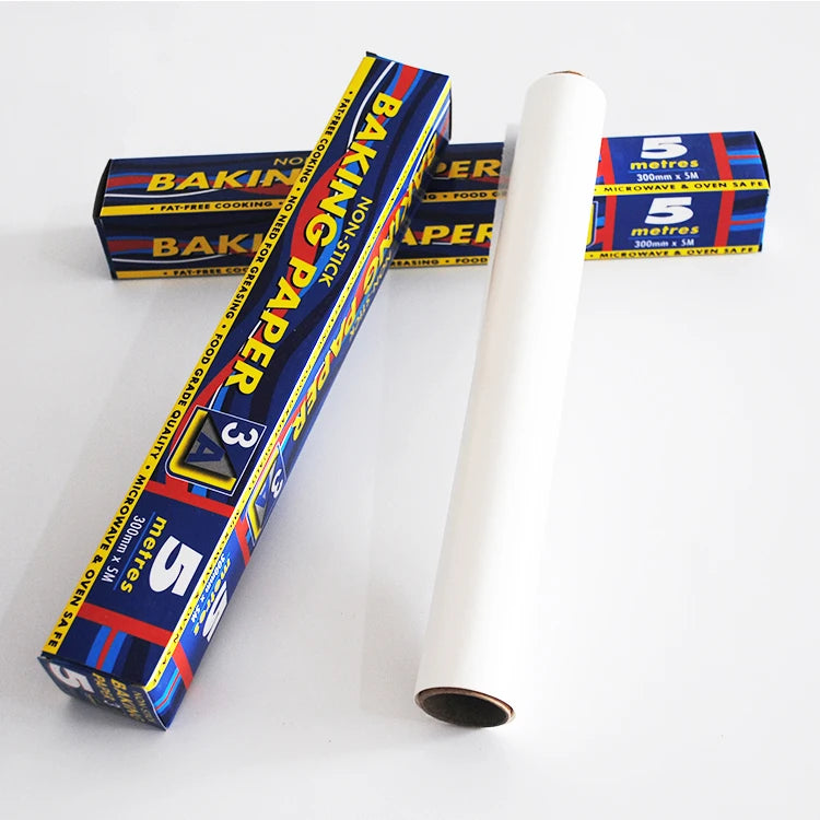 30CM * 5M Food Wrapping Paper Coating Kitchen Greaseproof Silicone Parchment Baking Paper Roll MegaBDM