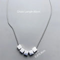 Wholesale Fashion Titanium Steel Trendy Hip-Hop Simple Design Geometric Square Pendant Necklaces