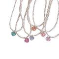 New Fashion Vintage Plastic Imitation Pearl Pink Heart Charm Pendant Necklace for Kids for Parties