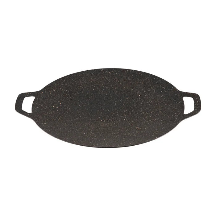 Outdoor Cast Iron Grill Pan Non-Stick Cooking for Camping BBQ Durable Metal Nonstick Coating Cookware for Outdoor Adventures