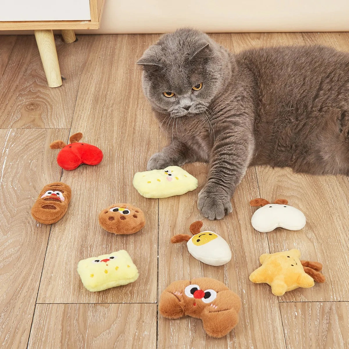 Hot Sale Cute Fashion New Stuffed Animal Soft Plush Wholesale Price Cat Toys Catnip