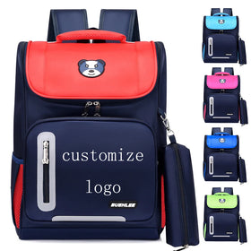 2026 Factory Waterproof Letter Pattern RFID Casual Primary Boys Girls Kid School Backpack New Shoulder Set Wholesale