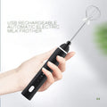 Q USB Rechargeable Electric Milk Frother Eggbeaters Handheld Milk Foamer