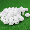 Cheap Price 42mm Hollow Airflow White Color Plastic Limited Flight Practice Golf Balls for Indoor Outdoor Training