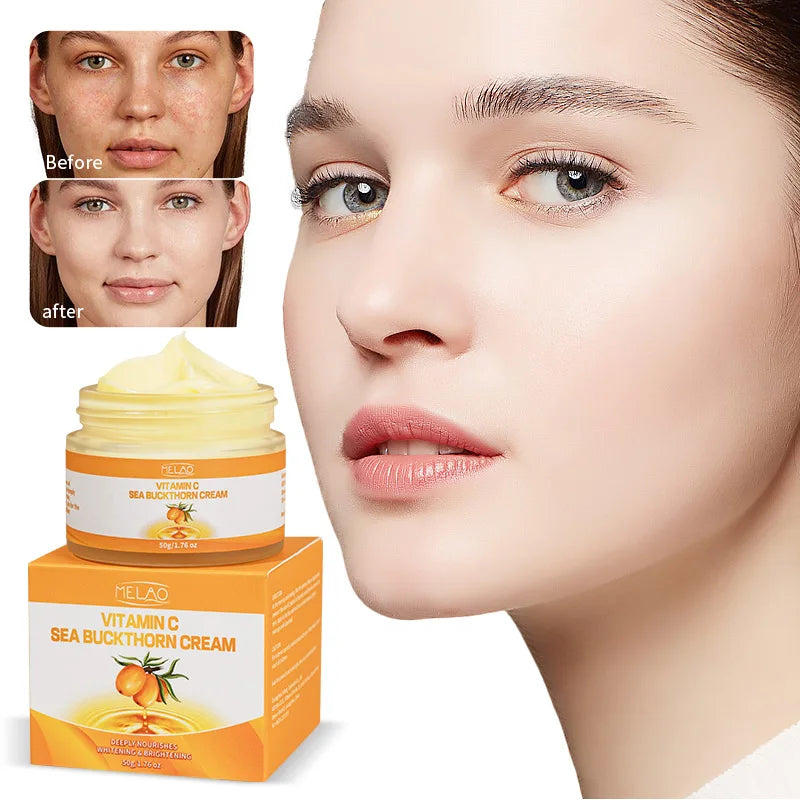 Premium Organic Sea Buckthorn Oil Moisturizing for Healthy Skin Hair Nails and Dryness Vitamin C Repairs Cream