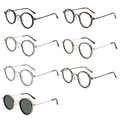 Luxury Classic Metal Round Frames Anti Blue Light Blocking Optical Eyeglasses Glasses