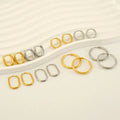 Minimalist Jewelry Designer 18K Gold Plated Stainless Steel Small Huggie Hoop Earrings for Women Trendy