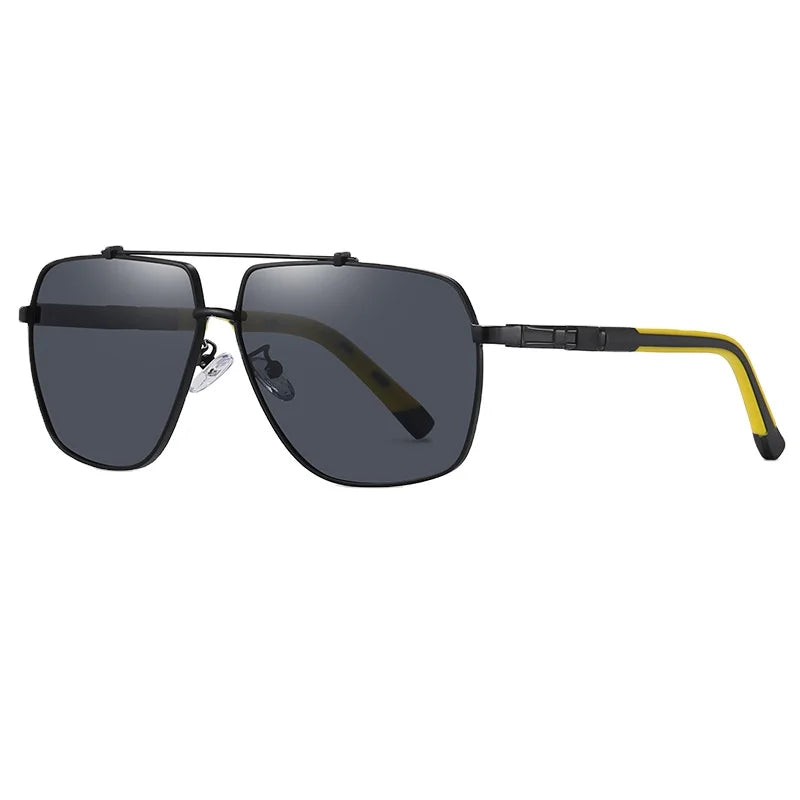 Polarized Sunglasses Out Driving Sunshade Sunglasses Versatile Two Tone square Frame Men Sunglasses