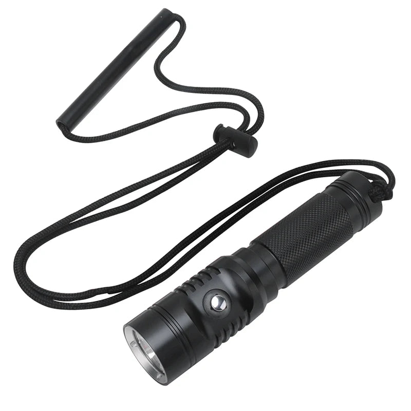 2000 Lumen USB-C Diving Flashlight Night Vision Hard Anodized Surface with Anti-Scratch & Corrosion Proof Indication Light
