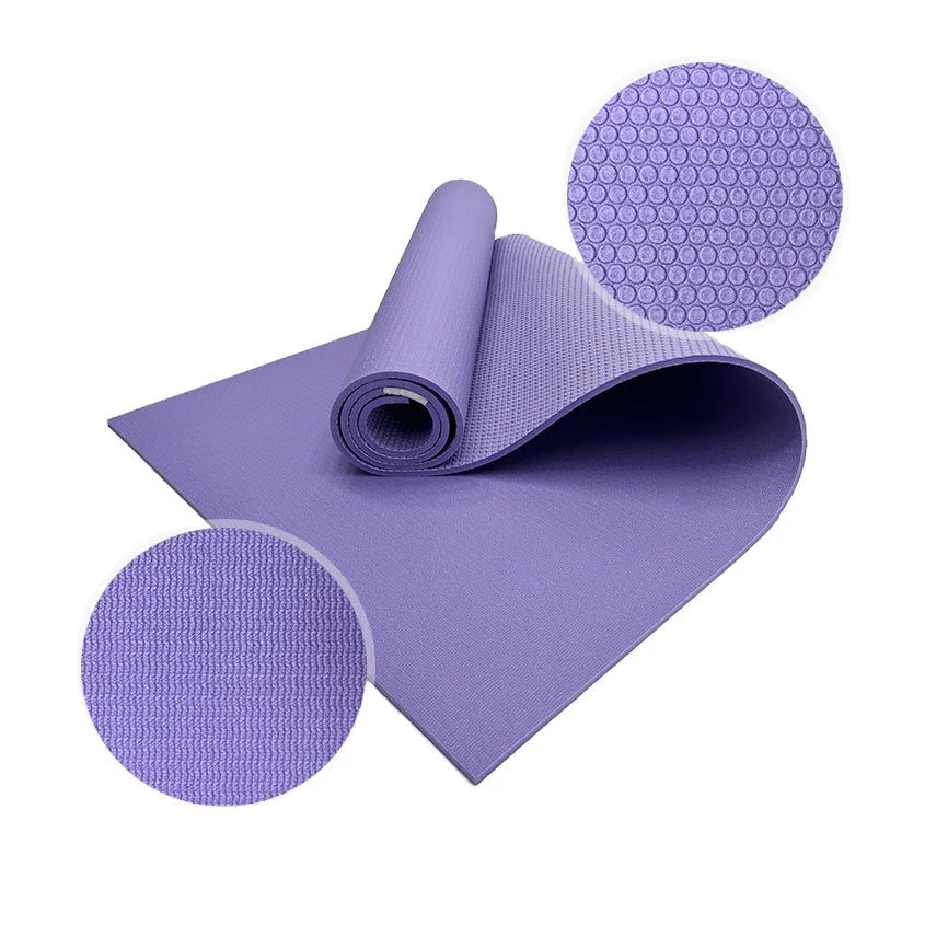 Gym Sports Training Durable Solid Color Anti Tear Anti Slip Cushion 100% Latex Free Eco Friendly Custom Logo Pvc Pro Yoga Mat