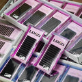 Individual Lash Supplier Soft Matte Black Russian Volume Lash Extensions j B c d .02 0.03 0.05mm Russian Volume Lash Extension