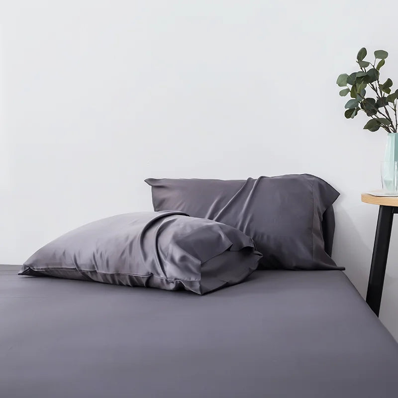 Packed Sheet Pillowcase Set 100% Lyocell Bamboo Fiber Bedding Set