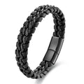 Top Selling Yunse OT-320 Trendy Handmade Stainless Steel Bangles Customized Men's Bracelet with Magnetic Clasp Silver Plated