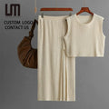 Liu Ming 2025 New Women's High Waist Pencil Skirt Set Skirt & Tank Top Ladies Office Casual Outfit Summer Fashion Clothing