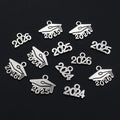 50pcs 9x14mm Year Number 2024 2025 2026 Pendant Charms DIY Jewelry Making Jewelry Finding Antique Silver Plated Accessories